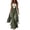 #03Green, variant on Women’s Fringe Faux Suede Jumpsuit, Wide Leg Western Overalls with Adjustable Straps and Pockets Brown 2XL