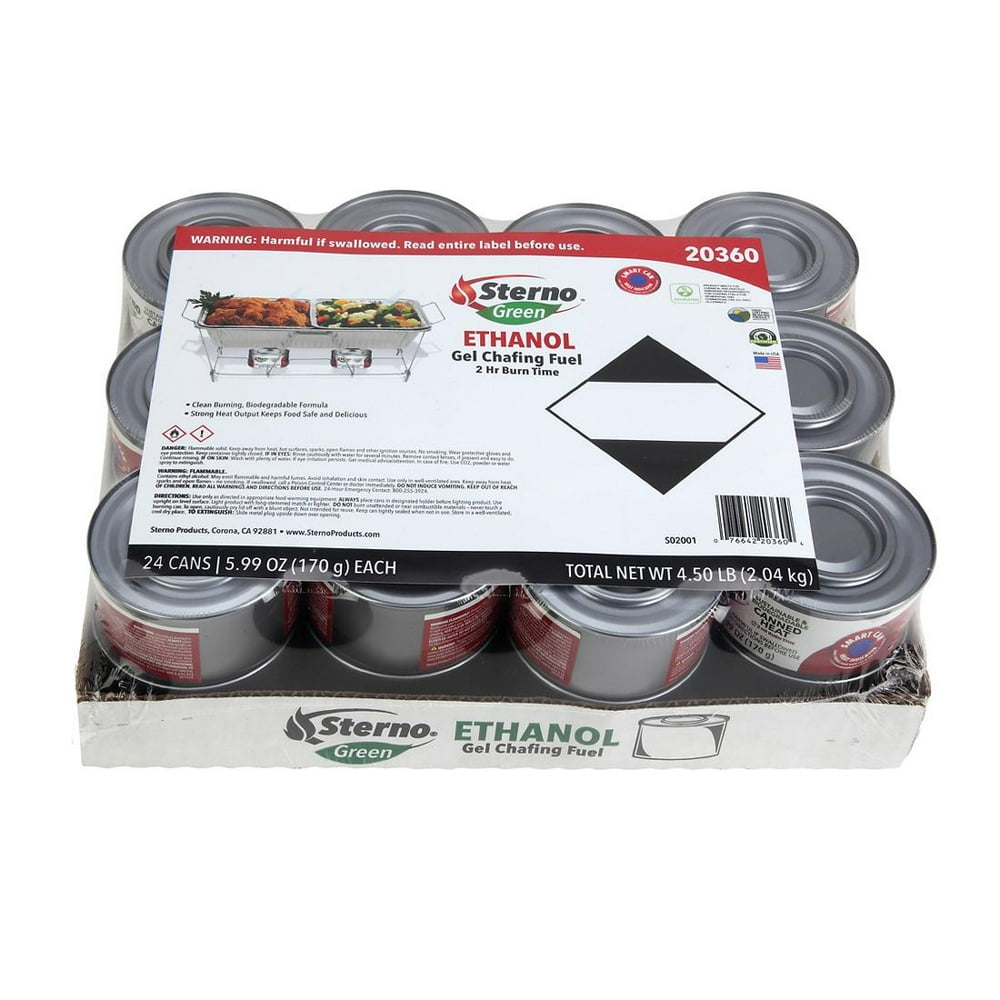 Sterno 2Hour Ethanol Gel Canned Chafing Fuel, 24 pk.