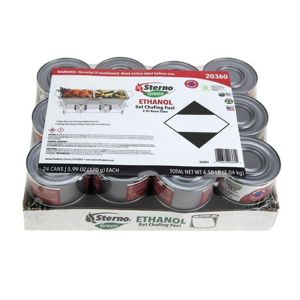 Sterno 2Hour Ethanol Gel Canned Chafing Fuel, 24 pk.