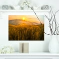 thumbnail image 1 of Tuscany Wheat Field at Sunrise - Landscape Artwork Canvas, 1 of 3