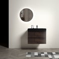 thumbnail image 2 of Walnut and Black Bathroom Vanity Soft-Closing Drawers Environmentally Friendly for Bathroom, 2 of 4