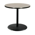 thumbnail image 4 of Hampden Furnishings Bennet Collection Steel Frame 36" Round Top, Round Base, 42" Height, Cafe Table, Black Frame/Grey Nebula Top, 4 of 5