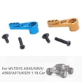 thumbnail image 3 of Kits de bocina de brazo Ounissouiy servo de dirección aleación de aluminio 25T para Wltoys 1/18 A949 modelo azul oscuro, 3 of 6