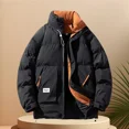 thumbnail image 2 of Chaqueta de plumón de cuello alto ultrafina para hombre, ropa gruesa de talla grande para invierno, chaqueta cálida, nuevos productos, 2 of 4