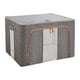 thumbnail image 4 of Bolsa organizadora para guardar ropa, contenedor de 66 l con ventana transparente y resistente al polvo. Gris, 4 of 7