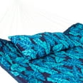 thumbnail image 6 of Sunnydaze 2-Person Quilted Polyester Curved Spreader Bar Hammock, 460 lbs - Tropical Palms, 6 of 9