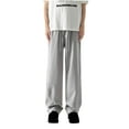 thumbnail image 1 of Mefallenssiah Full Length Pants Clearance Man Splice Printing Drawstring Pockets Straight Barrel Cargo Pants, 1 of 5