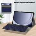 thumbnail image 2 of FINTIE Backlit Keyboard Case for Samsung Galaxy Tab A11+ Plus 2025/ A9+ Plus 11 Inch 2023, Detachable 7-Color Backlight Bluetooth Keyboard Protective Stand Cover, Black, 2 of 8