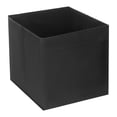 thumbnail image 1 of REGALWOVEN Cube de Rangement en Tissu Pliable, Bac de Rangement pour Étagères Placard, Panier de Rangement Noir 15*13*13 Po, 1 of 6
