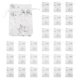 thumbnail image 2 of 100 PCS Organza Wedding Gift Bags Drawstring Jewelry Pouch Bags Silver White Snowflakes Printed Shee, 2 of 5