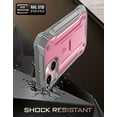 thumbnail image 3 of Poetic Étui Série Révolution pour iPhone 13 Mini 5.4 Pouces (Sortie 2021), Étui de Protection Robuste à Double Couche Antichoc avec Support et Protecteur d'Écran Intégré, Rose Clair, 3 of 6