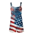 thumbnail image 6 of LEBONYARD Women's Shorts for a Relaxed and Comfortable Day Out,Women's Summer Comfortable Casual Suspender Printing Shorts Pocket Jumpsuit Shorts, 6 of 7