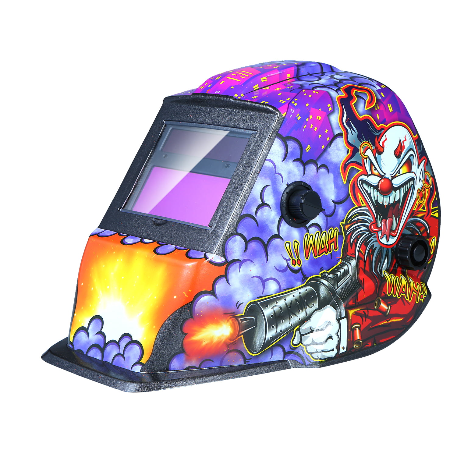 Solar Powered Welding Helmet Auto Darkening Hood with Adjustable Shade Range 4/9-13 for Mig Tig Arc Welder Mask 