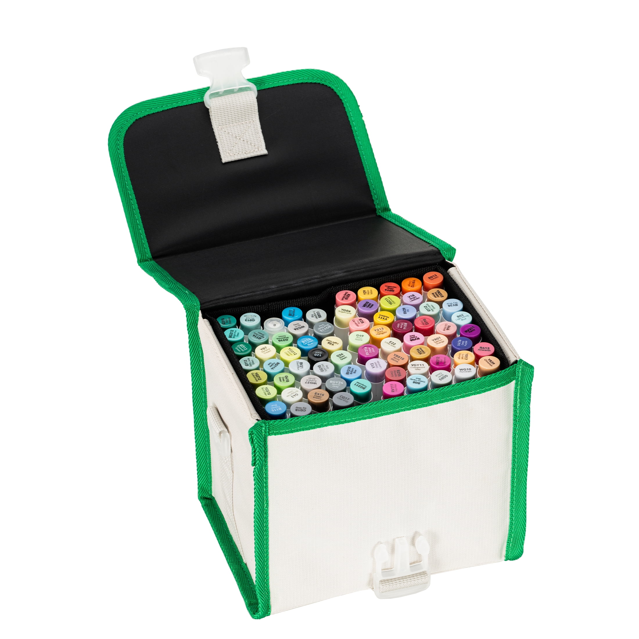 Ohuhu 72 Colors Brush-and-Fine Dual Tips Colors Alcohol-Based Markers with 1 Colorless Blender-Unique Packaging