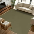 thumbnail image 3 of Olive Green 5x7 Area Rugs, Farmhouse Solid Green Color Modern Art Non-Skid Rubber Backing Large Rectangle Rugs - Living Room Bedroom Home Office, Indoor Floor Mat Carpets Washable Rug, 3 of 9