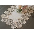 thumbnail image 6 of Beige Rose Lace Table Runner (14"x27"), 6 of 6