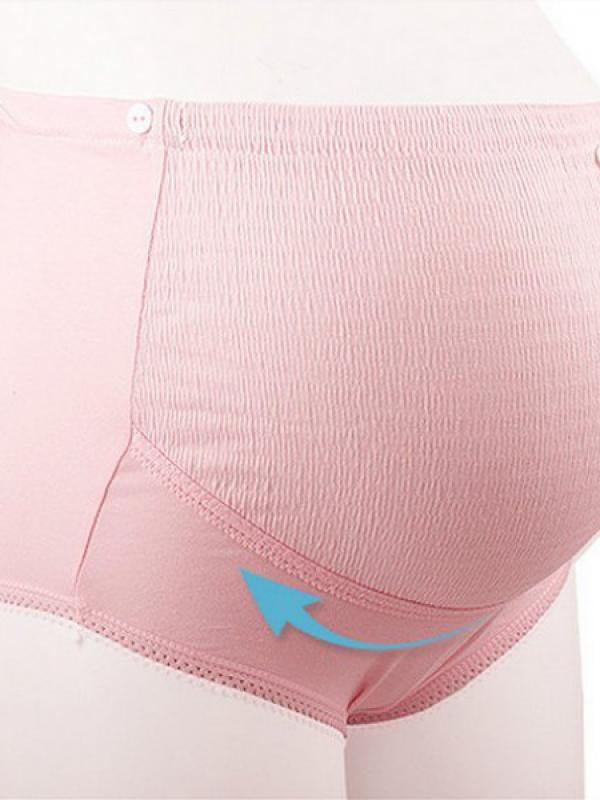 Topumt Women's Cotton Over The Bump Maternity Panties Classic High