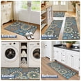 thumbnail image 6 of Findosom 3pcs Boho Kitchen Mat Set,Farmhouse Kitchen Rugs and Mat,Washable Non Slip Kitchen Mats Vintage Floor Mat Carpet for Hallway Laundry Room Sink,20"x32"+20"x47"+20"x59" Gray, 6 of 8