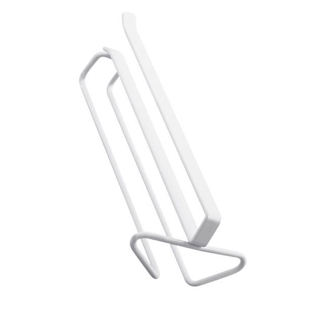 Inteprter Estante para copas de vino de acero inoxidable, estante colgante para copas de vino, soporte para rollo de papel, estante organizador Almacenamiento y organización del hogar