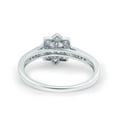thumbnail image 3 of Simulated Cubic Zirconia Size-5 Art Deco Wedding Band Engagement Ring 925 Sterling Silver, 3 of 7