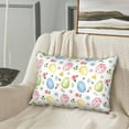 thumbnail image 6 of KLL Easter Egg3 Pattern Silk Pillowcase for Hair and Skin Standard Size 20"X 30" Soft Breathable Pillow Covers for Sleeping, 6 of 7
