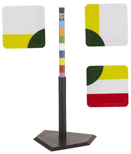T Ball Baseball Tee Set Youth Batting Practice Adjustable Swing Rainbow Bases Kit by Adams