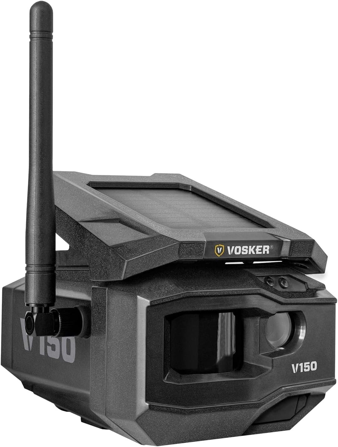 Vosker V150 Solar-Powered LTE Cellular Home Security Outdoor Camera  Motion Activated Sensor Nightvision Wireless Camera  Receive Photos on Your Mobile App with SD CARDS and Cleaning Cloth 4PK