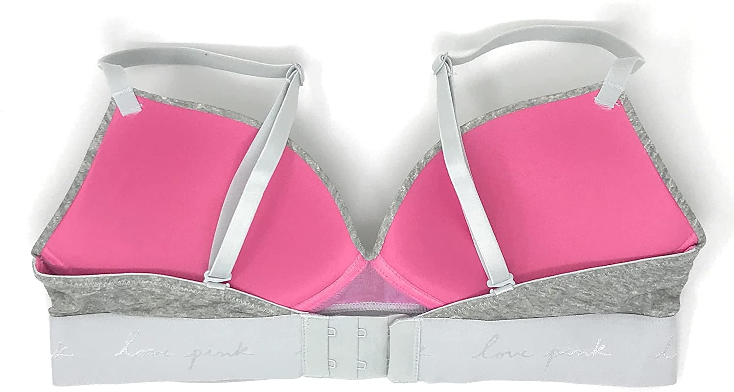 Victoria's Secret PINK 💞 Wear Everywhere PUSH UP Bra Grey 32 DD