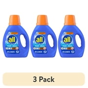 (3 pack) all Liquid Laundry Detergent, Fresh Clean Oxi plus Odor Lifter, 36 fl oz, 20 Loads