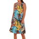 thumbnail image 1 of Vestido de Lino de Algodón de Color Sólido Vestido de Ajuste Suelto sin Mangas con Bolsillos, Ropa de Verano de Lino de Algodón para la Playa Y el Hogar, 1 of 5