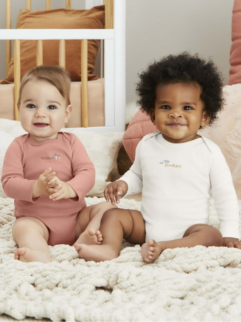 Bliss by Garanimals Baby Boys or Girls Cotton Days of the Week