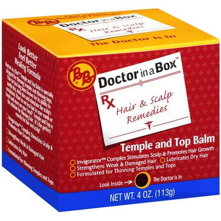 Bb: Temple And Top Balm Doctor In A Box Hair & Scalp Remedies, 4 Oz