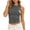 Gray, variant on VBVC Women's Breathable Crew Neck Crop Tank Top, Ladies' Sleeveless Slim Fit Camisole, Casual Basic Stretchy Fitted Top For Women,Army Green,S-2XL