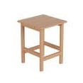 thumbnail image 2 of WestinTrends Mesa Aux. para Exteriores Mesa de Patio Peq. Adirondack de Madera de Poliéster para Todo Clima, Mesa Aux. Cuadrada para Piscina, Balcón, Terraza, Porche, Césped, Patio Trasero, Teca, 2 of 7
