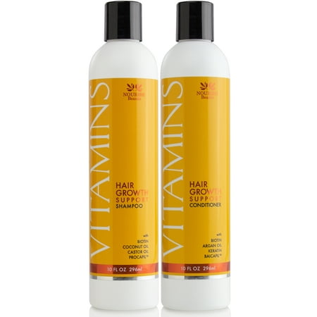 Natural Hair Growth Vitamins Shampoo And Conditioner W Argan