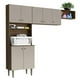 thumbnail image 1 of Mueble de Lavandería Multiuso Madesa 235cm Marrón/Crema, 1 of 10