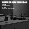 thumbnail image 5 of Secadora de Cabello 1500W Bluelander con Tecnología Iónica y Multiplicadora de Aire, 2 Velocidades y 4 Ajustes de Calor, Negro, 5 of 5