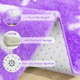 thumbnail image 3 of KIXINWA Purple Princess Tent Rug, 4x4.6 Feet Purple Rugs for Girls Bedroom, Fluffy Purple Snowflake Rug for Room Decor, Plush Carpet for Kids Room Playroom Nursery Decor, Cute Hexagon Purple Rugs, 3 of 5