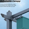thumbnail image 5 of WildBreak Outdoor Pergola 10 x10 Feet, Reinforced Frame, with Adjustable Canopy, Gray & Teal, 5 of 7