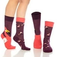 thumbnail image 2 of BAMBOOVEN Men & Women Fun Dress Socks,Colorful Funny Novelty Cotton Socks (Medium,Coffee,6 Variety Pairs),Cotton Socks_989 1005, 2 of 7