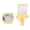 Yellow, variant on Yajisi Hanging Cat Food Dispenser Large Capacity Space Saving Pet Feeder for Cage Grey (9.45 in / 24 cm)