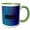 Green/White, variant on 3drose, Blue Abstract Welcome, 11oz Mug