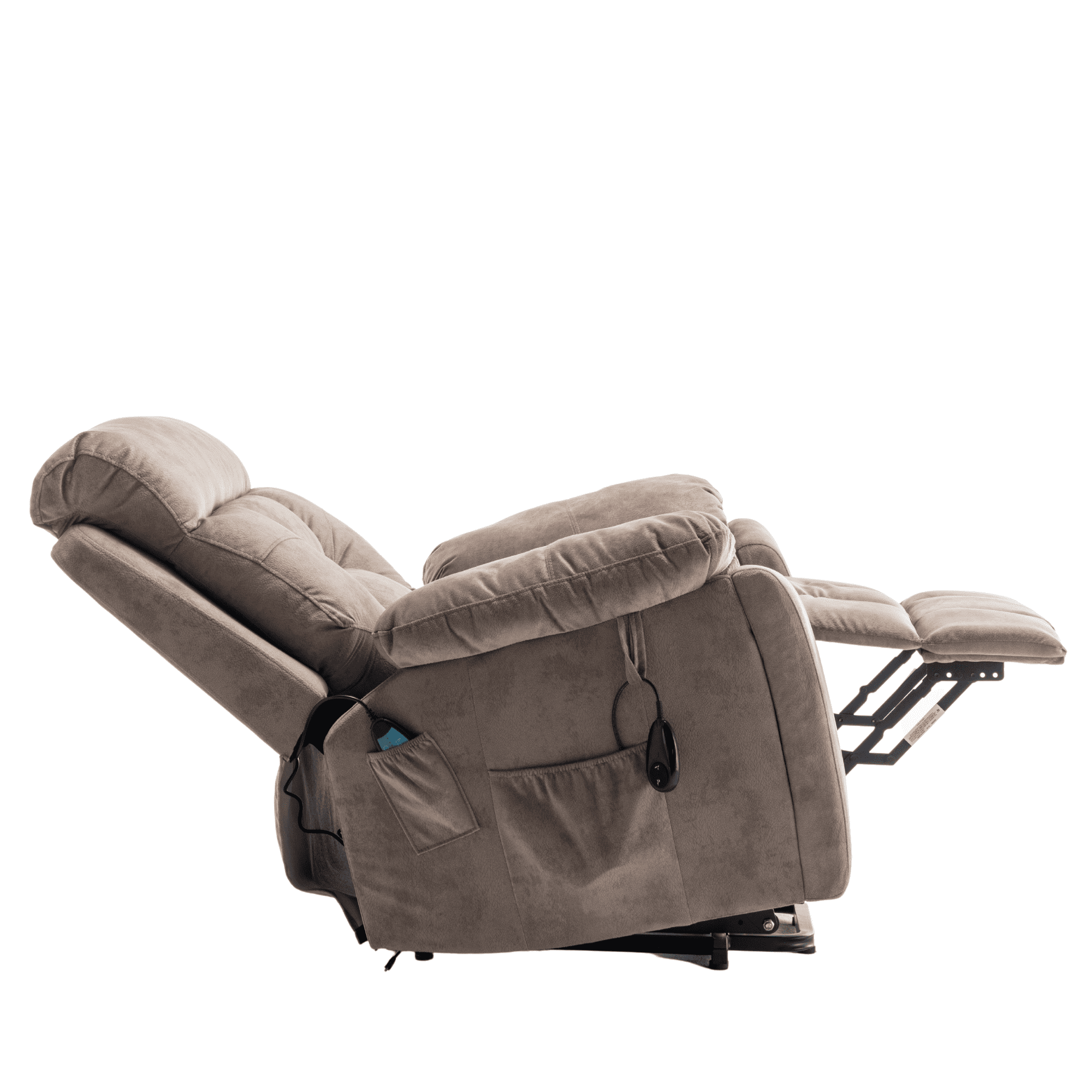 JUUXO Oversized Lift Recliner Chair, 26-inch Extra Wide Seat Big Man Recliner, Large Power Lift Chair with Heated Massage & Hidden Cup Holder