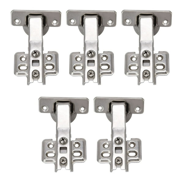 Cupboard Door Butt Hinge Metal Cabinet Hinges Reduce Closing Speed 5Pcs For Bookcases For Wardrobes For Wine cabinets Type A