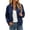 Navy, variant on Fall Jacket for Women Long Sleeve Casual Bomber Outerwear Polka Dot Print Zip Closure Ribbed Cuffs Easy Layering Casual Outdoor Jacket