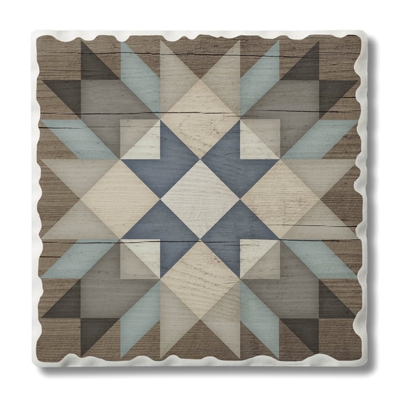 Thirstystone Starburst Quilt Design Single Tumbled Tile Coaster Create Your Own Set
