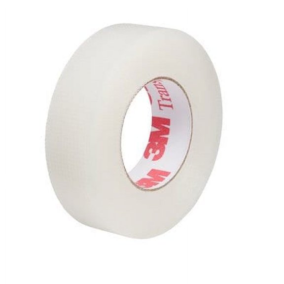 3M Medical Tape Transpore Porous Plastic 1/2 Inch X 10 Yard Transparent, 1 Roll - 1527-0