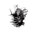 thumbnail image 2 of Halloween Skull Wall Stickers, 45 CM PVC Decals, Self-Adhesive Spooky Decor for Living Room Bedroom, 2 of 7