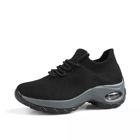 

Qepwscx Sports Casual Rocking Shoes High Elastic Flying Woven Breathable Shoes