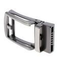 thumbnail image 6 of Men Alloy Leather Belt Automatic Slide Buckle Replacement Gunmetal Gray, 6 of 8